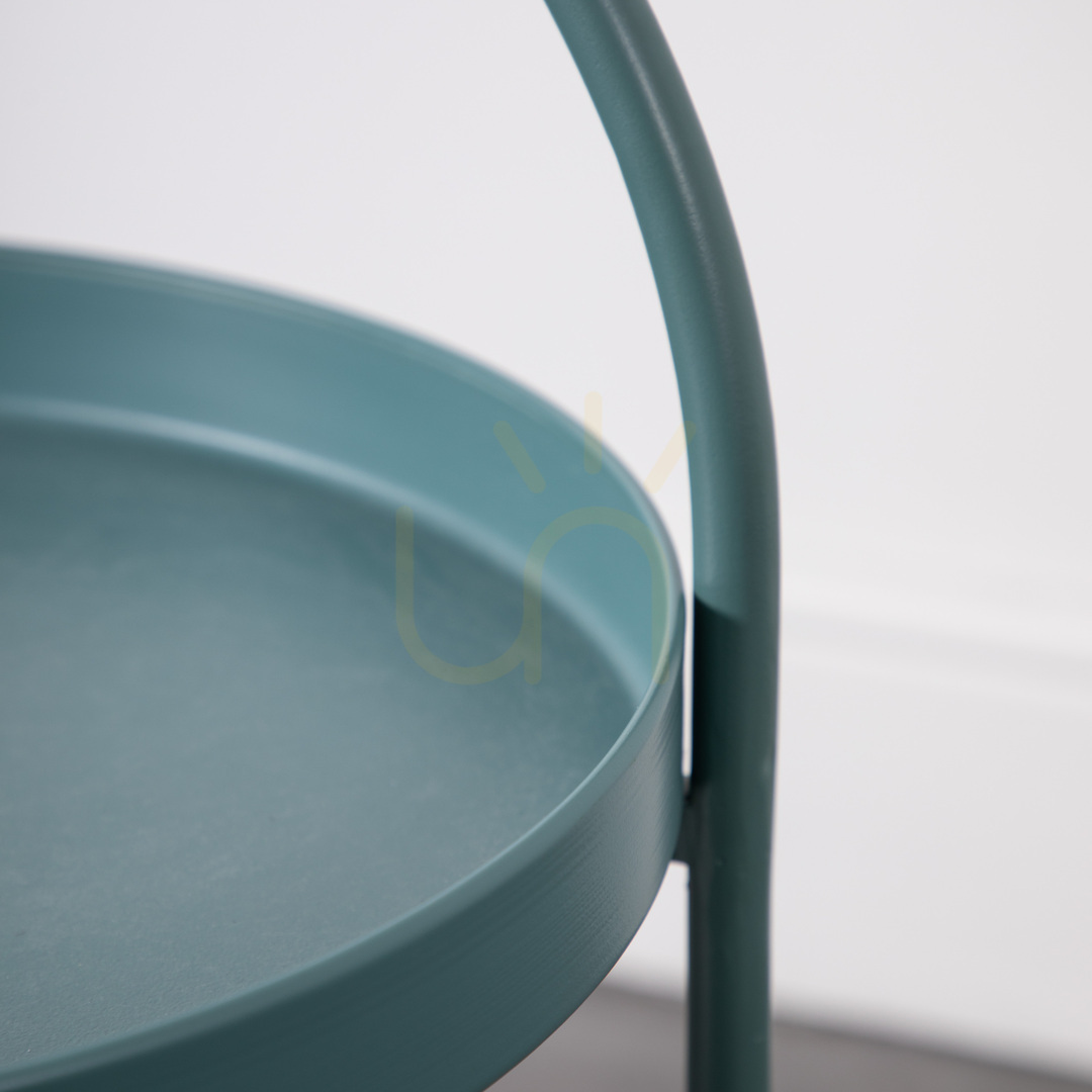 Preview Side Table Gallery Direct Melbury Teal Iron 40x40x66cm Side Table Gallery Direct Melbury Teal Iron 40x40x66cm