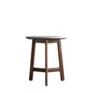 Side Table Gallery Direct Barcelona Dark Wood White Marble 50x50x55cm 5056272006573 0 Side Table Gallery Direct Barcelona Dark Wood White Marble 50x50x55cm 5056272006573 small 0
