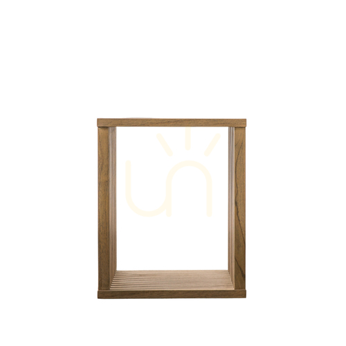Check Side Table Gallery Direct Kyoto Natural Solid Mindi 45x45.3x55 cm