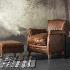 Stool Gallery Direct Mr. Paddington Vintage Brown Leather Ash 5055999244763 small 2