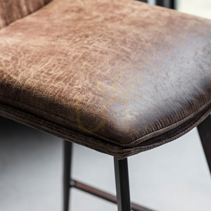 Bar Stool Gallery Direct Palmer Brown Faux Leather 75cm Seat Height small 2