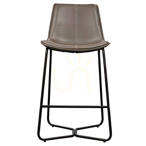 Check Stool Gallery Direct Hawking Ember Metal PU 65cm Seat Height 2 Pack