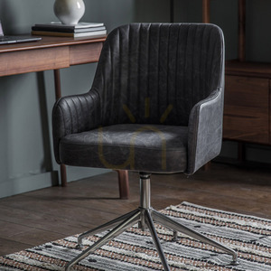 Swivel Armchair Gallery Direct Curie Antique Ebony Leather Aluminium Base 1 Swivel Armchair Gallery Direct Curie Antique Ebony Leather Aluminium Base small 1