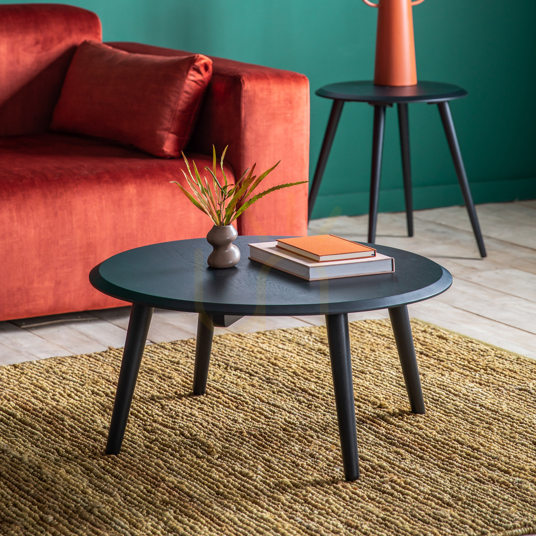 View Coffee Table Gallery Direct Maddox Black Oak Veneer 75cm Coffee Table Gallery Direct Maddox Black Oak Veneer 75cm