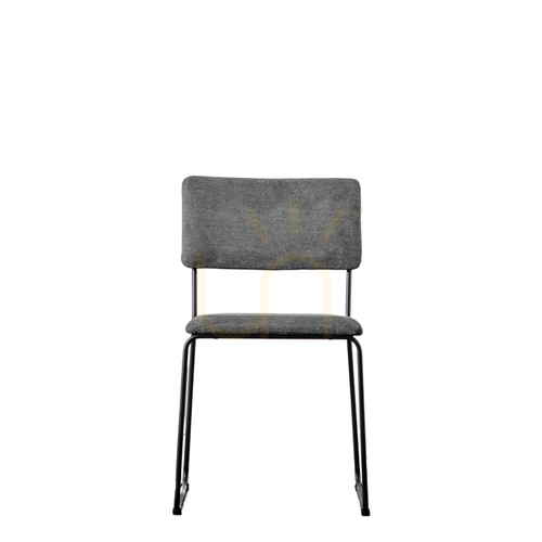 Check Dining Chairs 2 Pack Gallery Direct Chalkwell Charcoal Upholstered Metal Frame