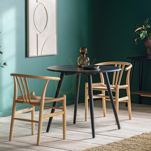 Dining Table Gallery Direct Maddox Round Black Oak Veneer 90cm 1 Dining Table Gallery Direct Maddox Round Black Oak Veneer 90cm small 1