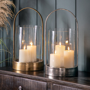 Hurricane Candle Holder Gallery Direct Antique Nickel Aluminium Glass 48cm 1 Hurricane Candle Holder Gallery Direct Antique Nickel Aluminium Glass 48cm small 1