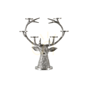 Stag Candelabra Gallery Direct Aluminium 53x26x56cm small 0