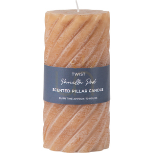 Pillar Candle Gallery Direct Amber Twist Vanilla Scented Paraffin Wax 75x150mm 2 Pack 0 Pillar Candle Gallery Direct Amber Twist Vanilla Scented Paraffin Wax 75x150mm 2 Pack small 0