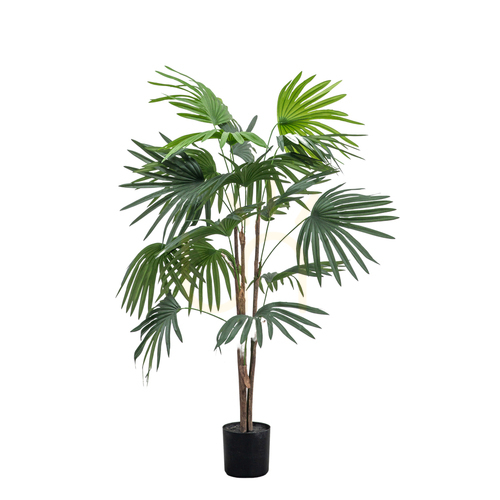 Check Chinese Fan Palm Artificial Plant Green 117cm Gallery Direct 5059413693953