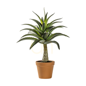 Potted Faux Agave Plant Green 57cm Gallery Direct 5059413399671 small 0