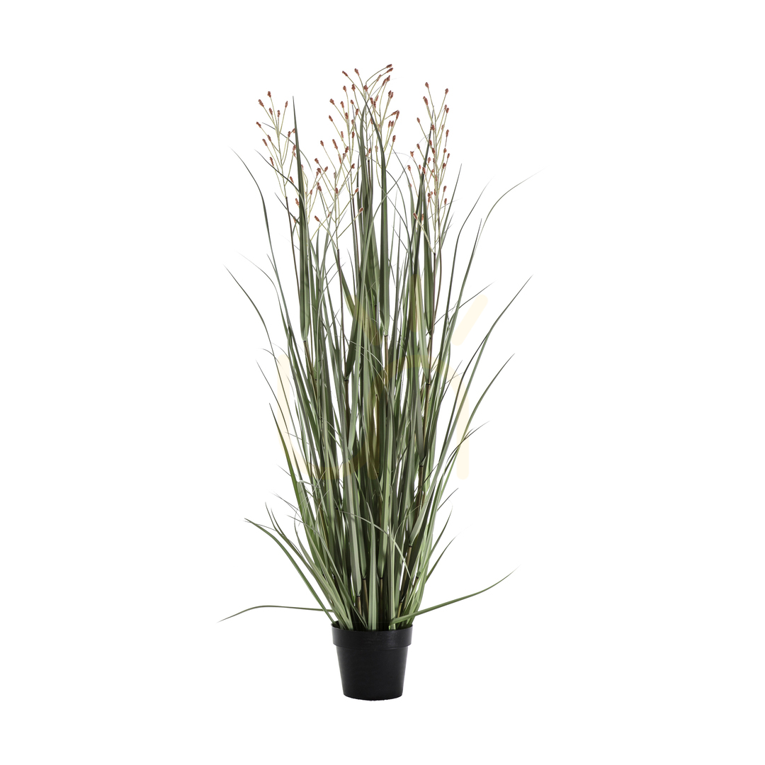 Potted Grass 7 Heads Green Russet 130cm Gallery Direct