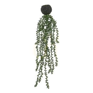 Artificial String of Pearls Hanging Plant Gallery Direct Green 72 cm small 0
