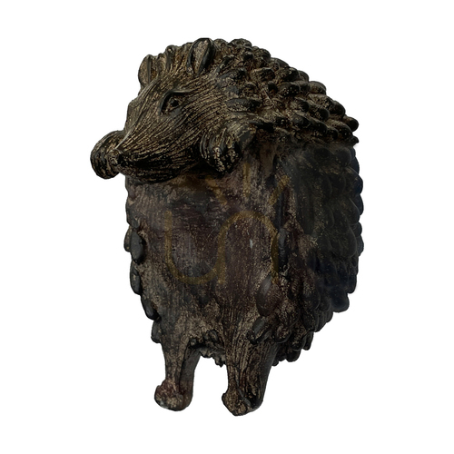 Check Pot Hanger Gallery Direct Edwin Hedgehog Brown Polyresin 2 Pack 5059413410840