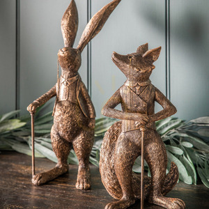 Fox Figurine Gallery Direct Bronze Polyresin Iron 31.5cm 1 Fox Figurine Gallery Direct Bronze Polyresin Iron 31.5cm small 1