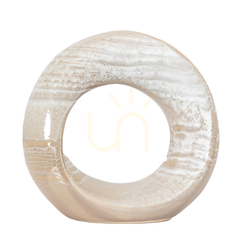 Check Gallery Direct Otto Large Decorative Sculpture in Grey Reactive-Glazed Stoneware 25.5 × 9.5 × 24 cm