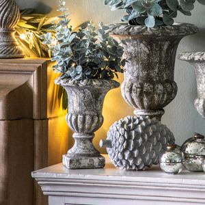 Planter Urn Gallery Direct Amesbury Aged Grey Cement 19.5x19.5x25cm 0 Planter Urn Gallery Direct Amesbury Aged Grey Cement 19.5x19.5x25cm small 0