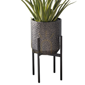 Planter Gallery Direct Anders Black Iron Honeycomb 26x51cm 0 Planter Gallery Direct Anders Black Iron Honeycomb 26x51cm small 0