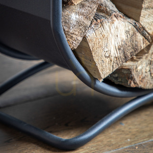Log Basket Gallery Direct Bronte Black Iron 38cm 2 Log Basket Gallery Direct Bronte Black Iron 38cm small 2