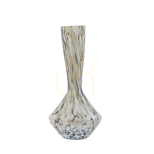 Check Glass Vase Gallery Direct Aditya Mottled Bronze 39cm 5059413697623