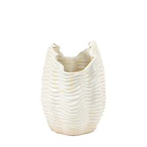Clam Vase Large White Stoneware Gallery Direct 5059413868993 small 2