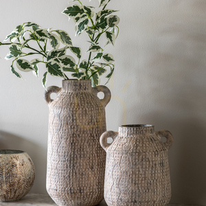 Vase Gallery Direct Ica Medium White Earthenware 17x15x30cm 1 Vase Gallery Direct Ica Medium White Earthenware 17x15x30cm small 1