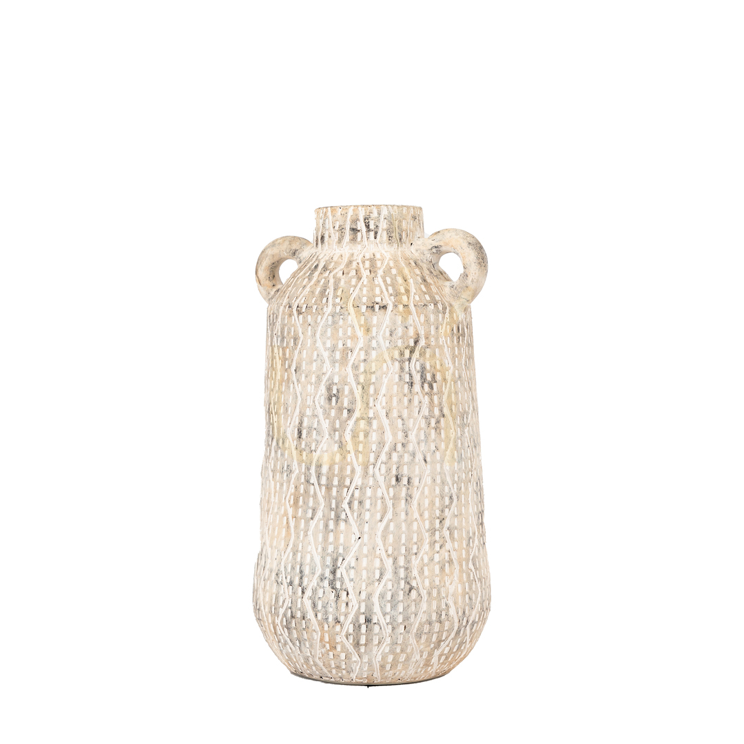 Display Vase Gallery Direct Ica Medium White Earthenware 17x15x30cm Vase Gallery Direct Ica Medium White Earthenware 17x15x30cm