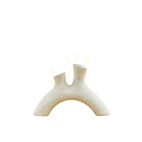 Check Gallery Direct Jago Small White Ceramic Vase 29 × 6 × 20 cm