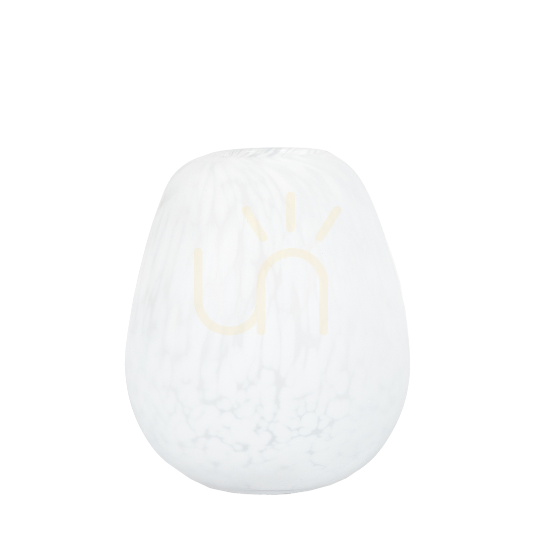 Check Vase Gallery Direct Frosted White Murano Style Glass 20cm 5059413869563 Vase Gallery Direct Frosted White Murano Style Glass 20cm 5059413869563