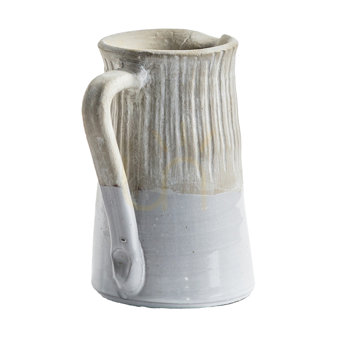 View Jug Gallery Direct Moresk White Stoneware 16x12x18.5cm 5059413398490 Jug Gallery Direct Moresk White Stoneware 16x12x18.5cm 5059413398490