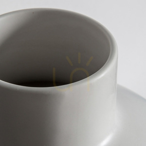 Vase Gallery Direct Oshima White Stoneware 21x21x28cm small 2