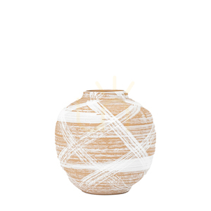 Vase Gallery Direct Tarka Small Stoneware Brown White 18.5cm 5059413869020 1 Vase Gallery Direct Tarka Small Stoneware Brown White 18.5cm 5059413869020 small 1