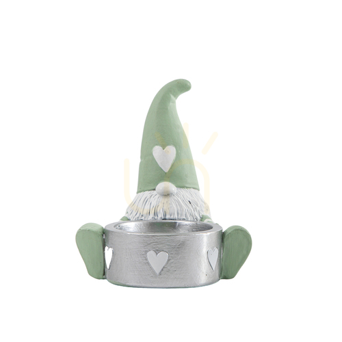Check Tealight Holder Gallery Direct Gerald Gonk Green Polyresin 75x70x95mm