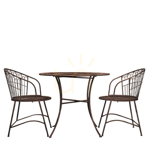 2-Seater Bistro Set Gallery Direct Siracusa Noir Iron Round Seats 0 2-Seater Bistro Set Gallery Direct Siracusa Noir Iron Round Seats small 0