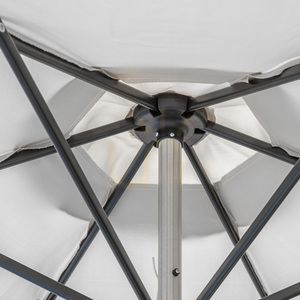 Garden Parasol Gallery Direct Grey 2.7m Tilt Crank Aluminium 5059413687273 small 2