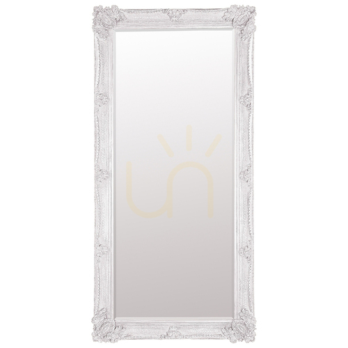 Check Mirror Gallery Direct Abbey Leaner Cream Baroque Wood Frame 165 x 79.5 cm