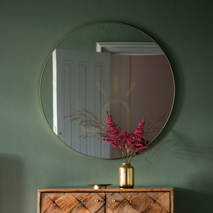 Round Mirror Gallery Direct Bowie Champagne Metal Frame 80cm 1 Round Mirror Gallery Direct Bowie Champagne Metal Frame 80cm small 1