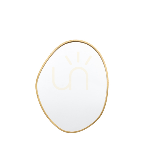 Check Mirror Gallery Direct Chattenden Gold Organic Wall Mirror 70x90cm 5059413959875