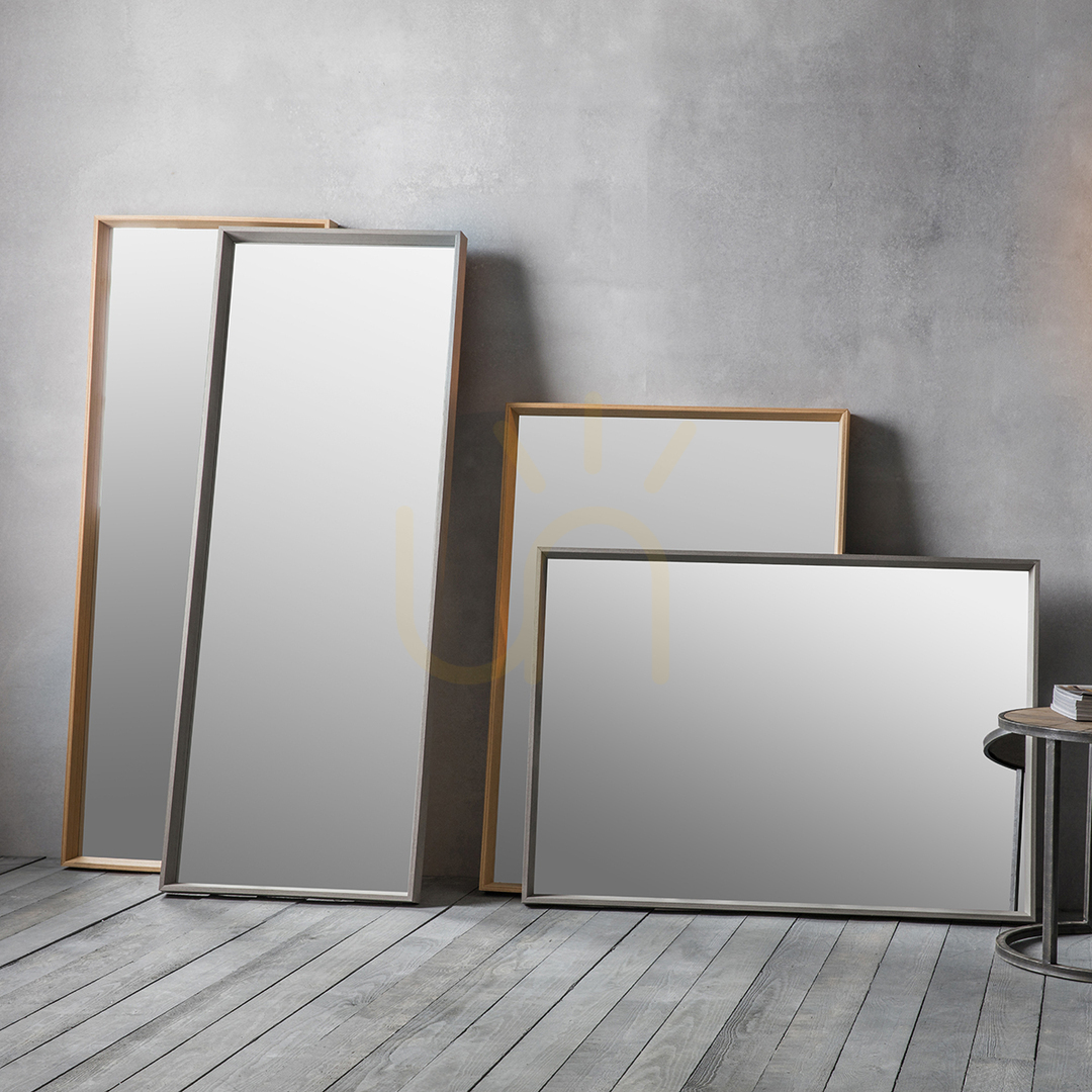 Display Mirror Gallery Direct Comet Long Oak Wood Frame 53x142.5cm 5055999229128 Mirror Gallery Direct Comet Long Oak Wood Frame 53x142.5cm 5055999229128