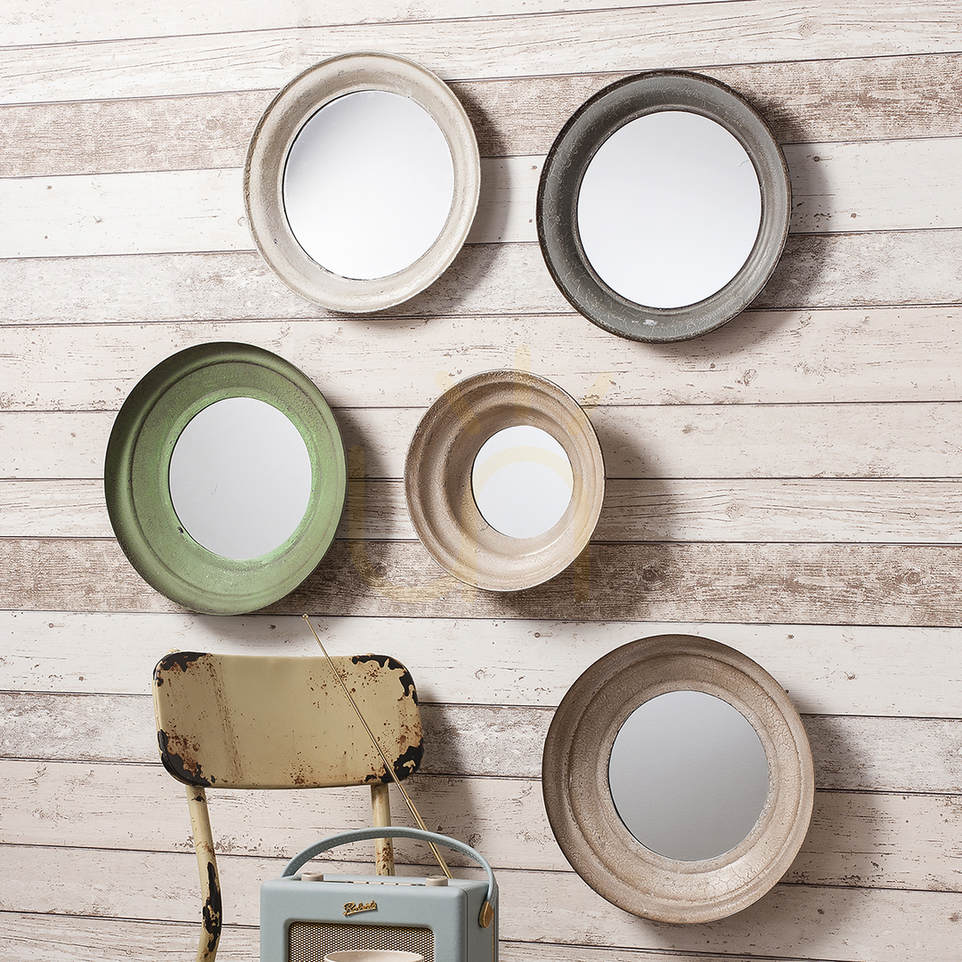 View Round Metal Framed Mirror Set of 5 Gallery Direct Crosby Round Metal Framed Mirror Set of 5 Gallery Direct Crosby