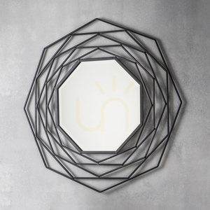 Octagonal Wall Mirror Gallery Direct Black Metal 91x91cm 5055999228268 1 Octagonal Wall Mirror Gallery Direct Black Metal 91x91cm 5055999228268 small 1