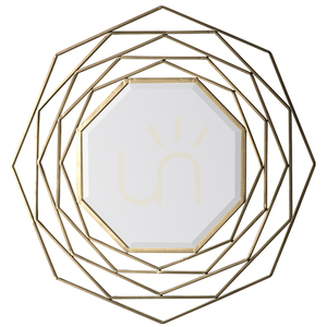 Octagonal Wall Mirror Gallery Direct Gold Metal Frame 91x91cm 0 Octagonal Wall Mirror Gallery Direct Gold Metal Frame 91x91cm small 0
