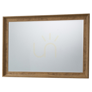 Mirror Gallery Direct Fraser Oak Effect Angled Frame Rectangular 73.5 x 104 cm small 0
