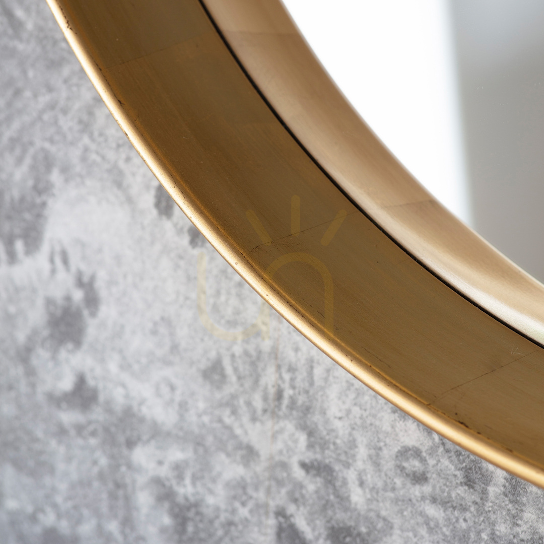 Preview Round Mirror Gallery Direct Harvey Gold 95cm 5056315929357 Round Mirror Gallery Direct Harvey Gold 95cm 5056315929357