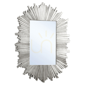 Rectangular Starburst Mirror Silver 93x127 cm Gallery Direct 5055299469033 small 0