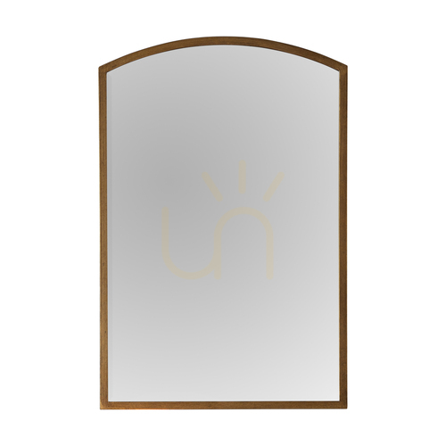 Check Arch Mirror Gallery Direct Higgins Antique Gold 60x90cm Metal Frame