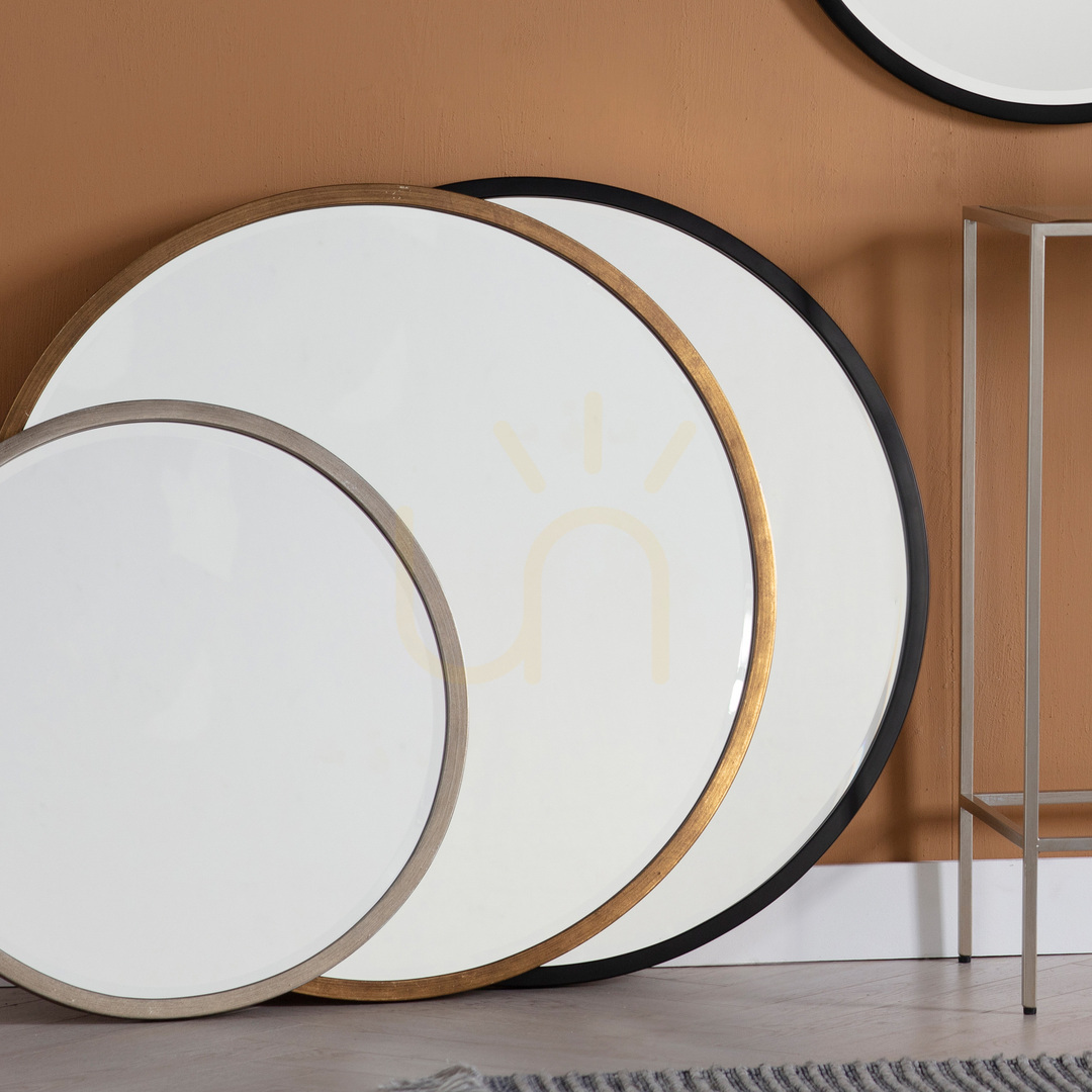 View Round Mirror Gallery Direct Higgins Black 80cm 5059413256653 Round Mirror Gallery Direct Higgins Black 80cm 5059413256653