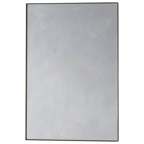 Check Gallery Direct Hurston wall mirror with bronze-finish metal frame, 60 × 90 cm, 5055999244879