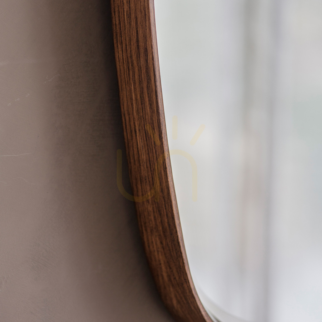 Preview Mirror Gallery Direct Keaton Walnut Wood Frame 90 x 55 cm Mirror Gallery Direct Keaton Walnut Wood Frame 90 x 55 cm