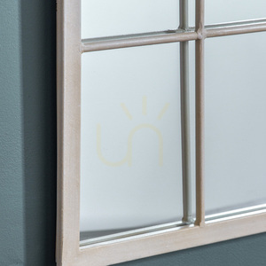 Arched Window Mirror Gallery Direct Vintage Cream Metal 90x60 cm 5055299468609 2 Arched Window Mirror Gallery Direct Vintage Cream Metal 90x60 cm 5055299468609 small 2
